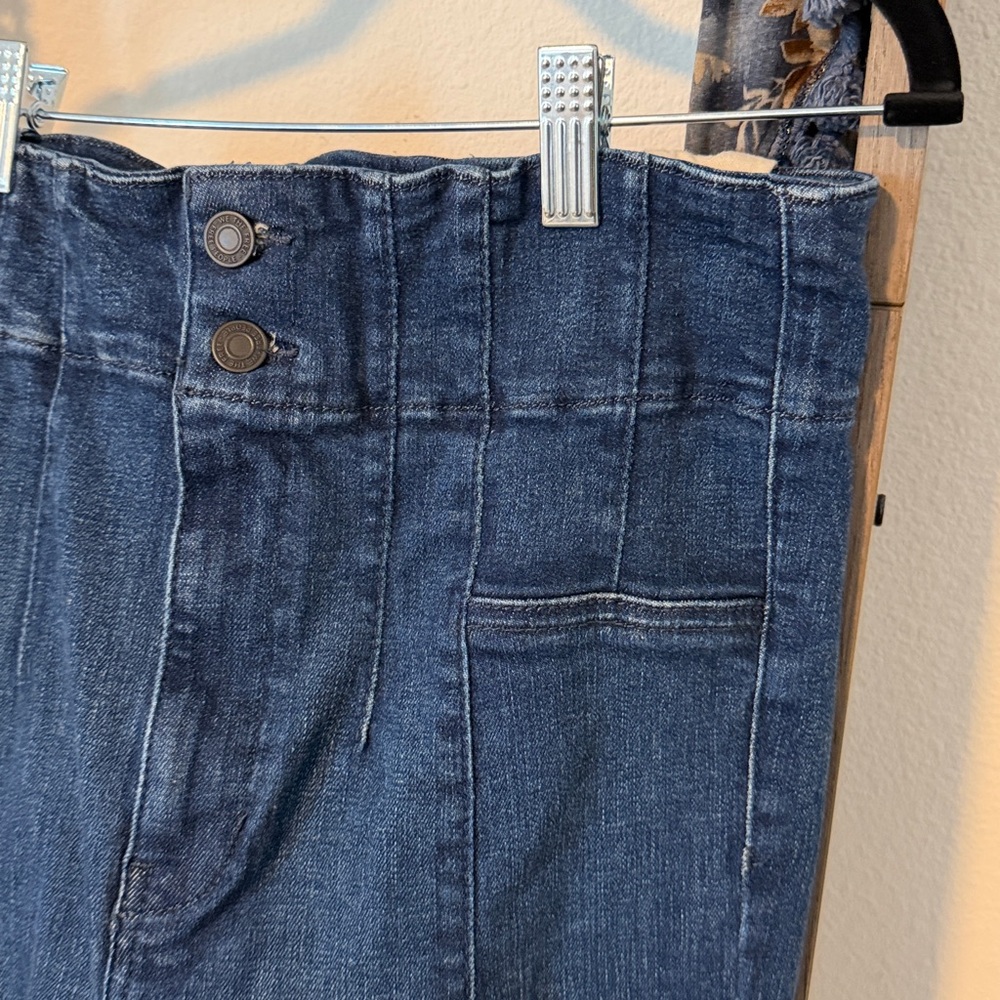 We The Free Dark Blue High-Rise Flare Jeans - Picture 5 of 9